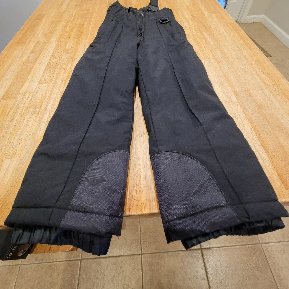 🛷EUC~ KIDS INSULATED BLACK SNOW BIB